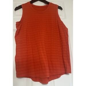 DSG Womens XS Ginger Orange Seamless Jacquard Sleeveless Workout Tank NWT